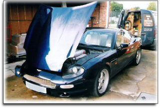 Aston Martin DB7.  Prestige and clasic cars form part of our workload